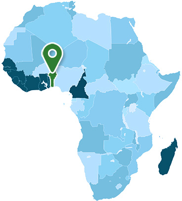 Benin Africa Map