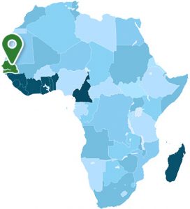 Senegal Africa Map