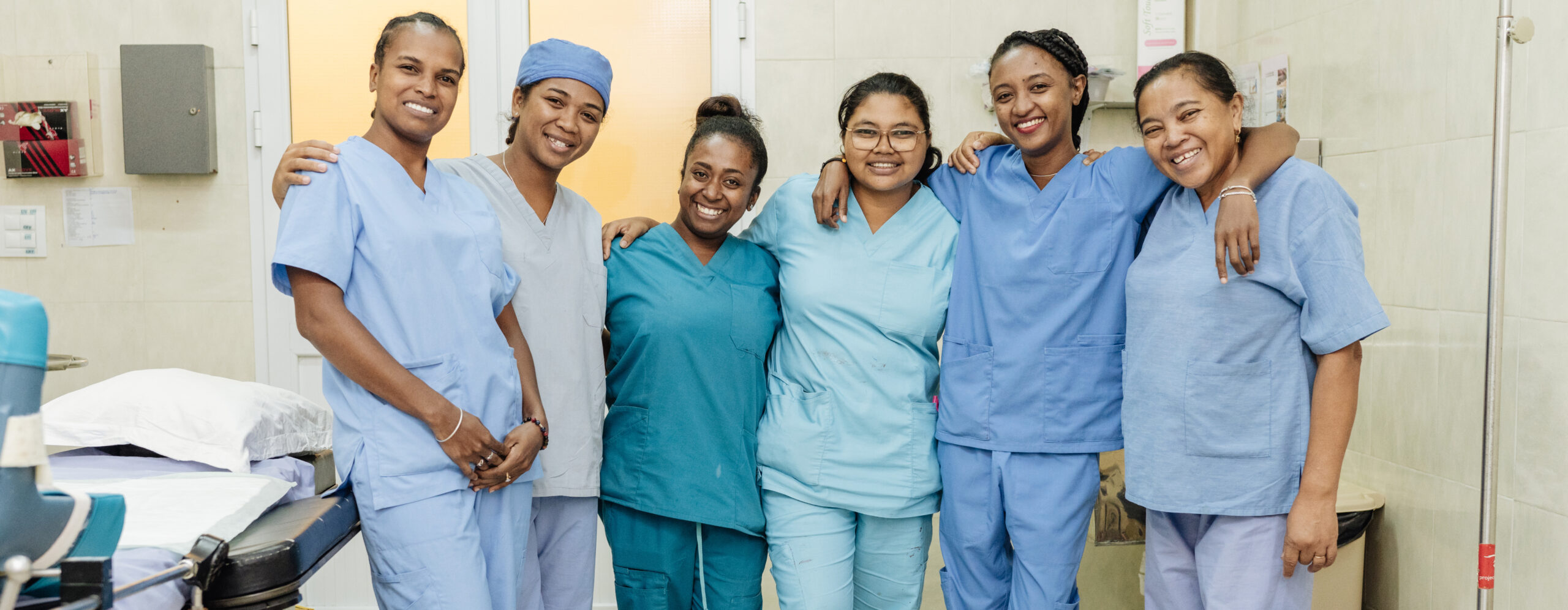 Nurses at the operation room at the Freedom from Fistula Center.