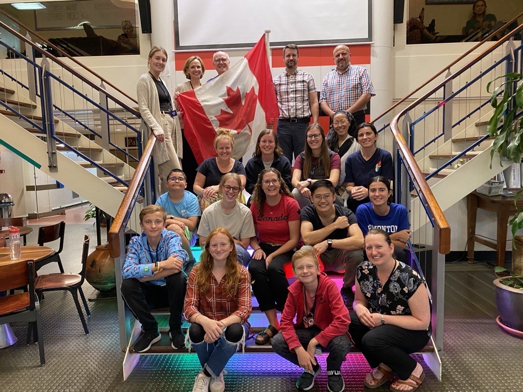 Canadian volunteers on board.